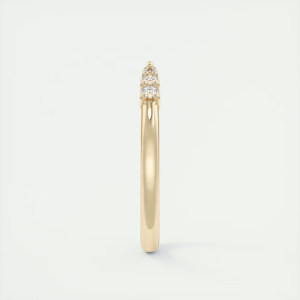 Gap Band Pavé Round Diamond Ring (0.25 TCW)
