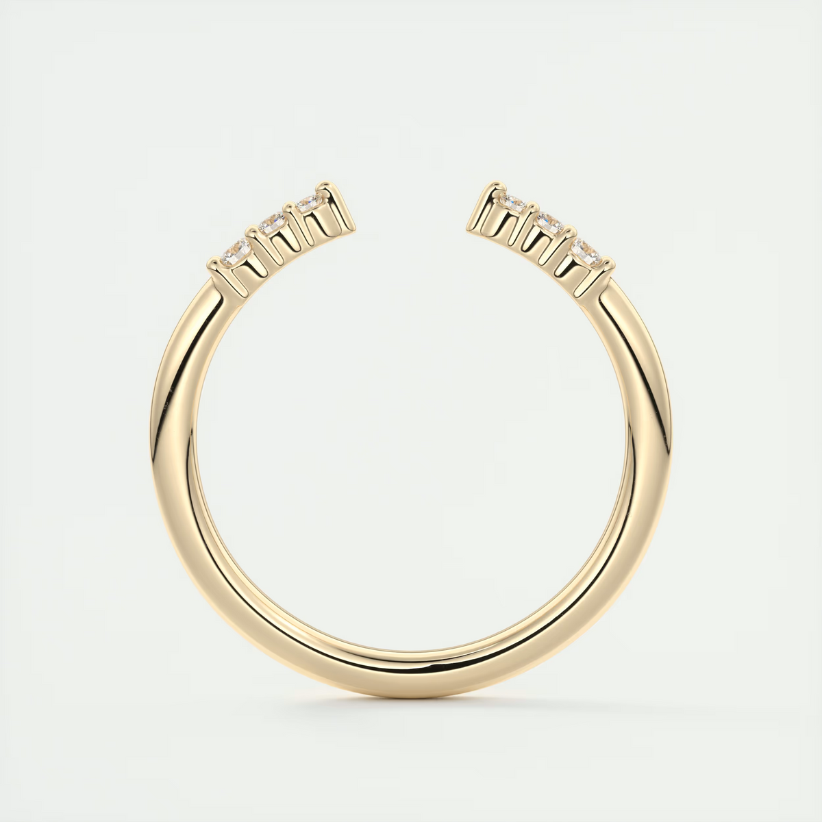 Gap Band Pavé Round Diamond Ring (0.25 TCW)