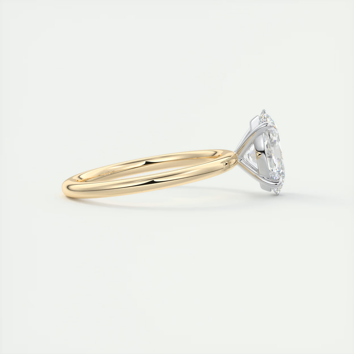 Serene 2 Carat Oval Solitaire Diamond Ring