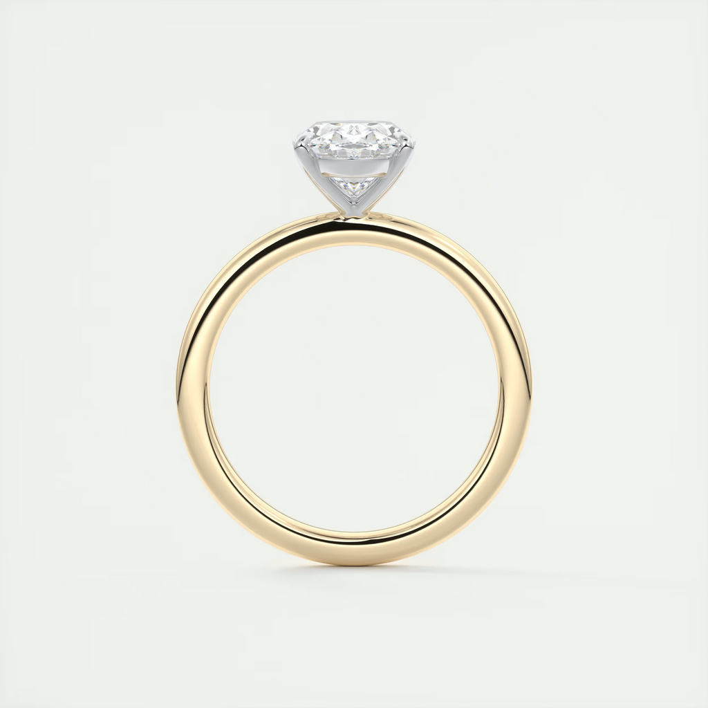 Serene 2 Carat Oval Solitaire Diamond Ring