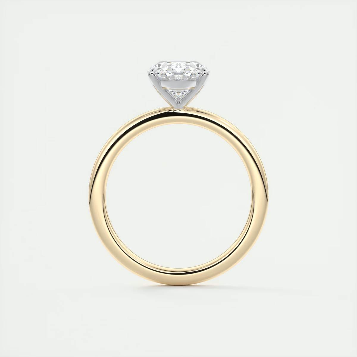 Serene 2 Carat Oval Solitaire Diamond Ring