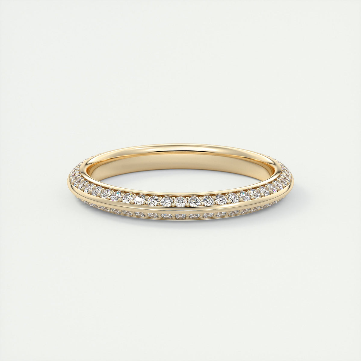 Butterknife Pavé Round Diamond Band (0.35 TCW)