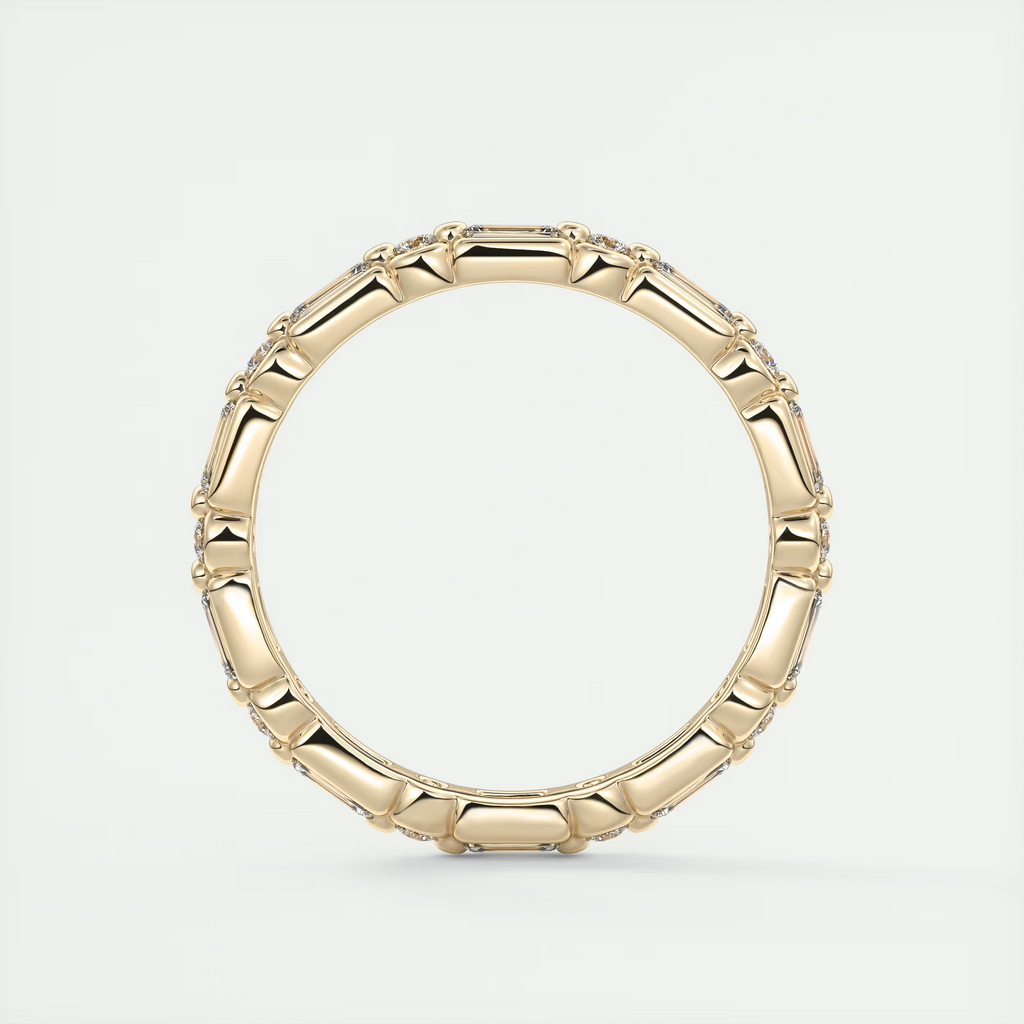 Baguette and Round Eternity Band (0.70 TCW)