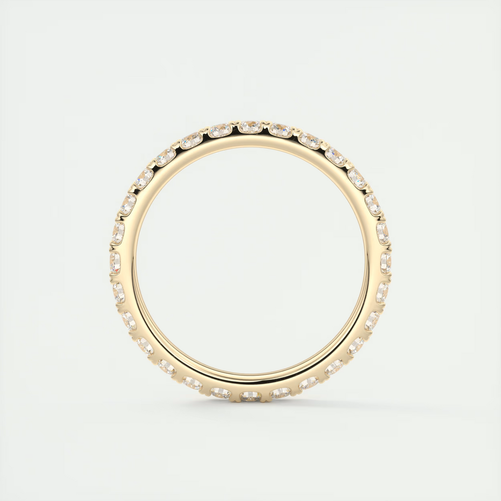2.3mm French Set Eternity Band (1.00 TCW)