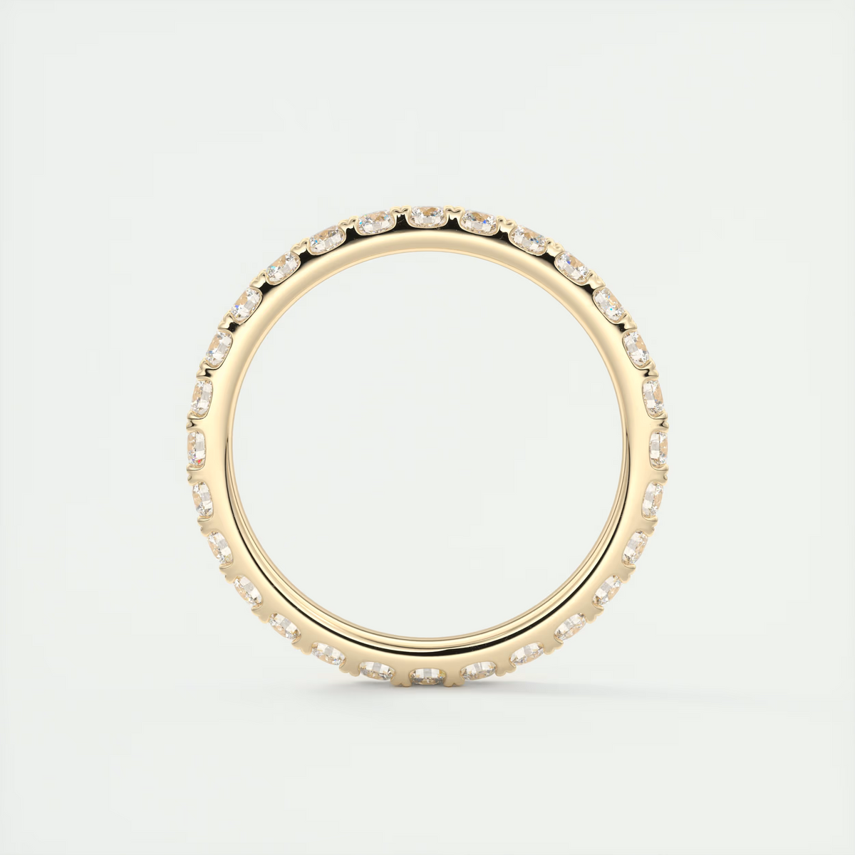 2.3mm French Set Eternity Band (1.00 TCW)