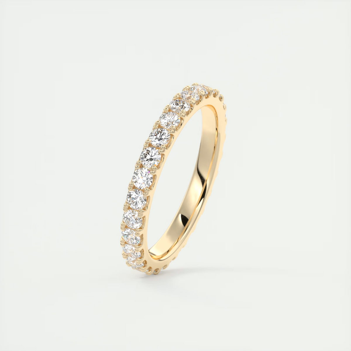 2.3mm French Set Eternity Band (1.00 TCW)