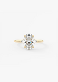 2 Carat Oval Trellis Three-Stone Engagement Ring