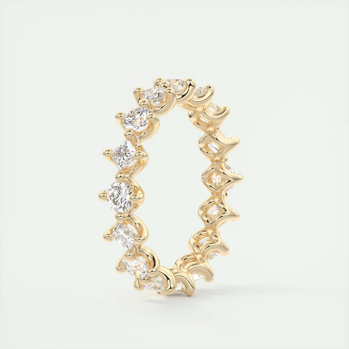 Round & Princess Eternity Band (1.5 TCW)