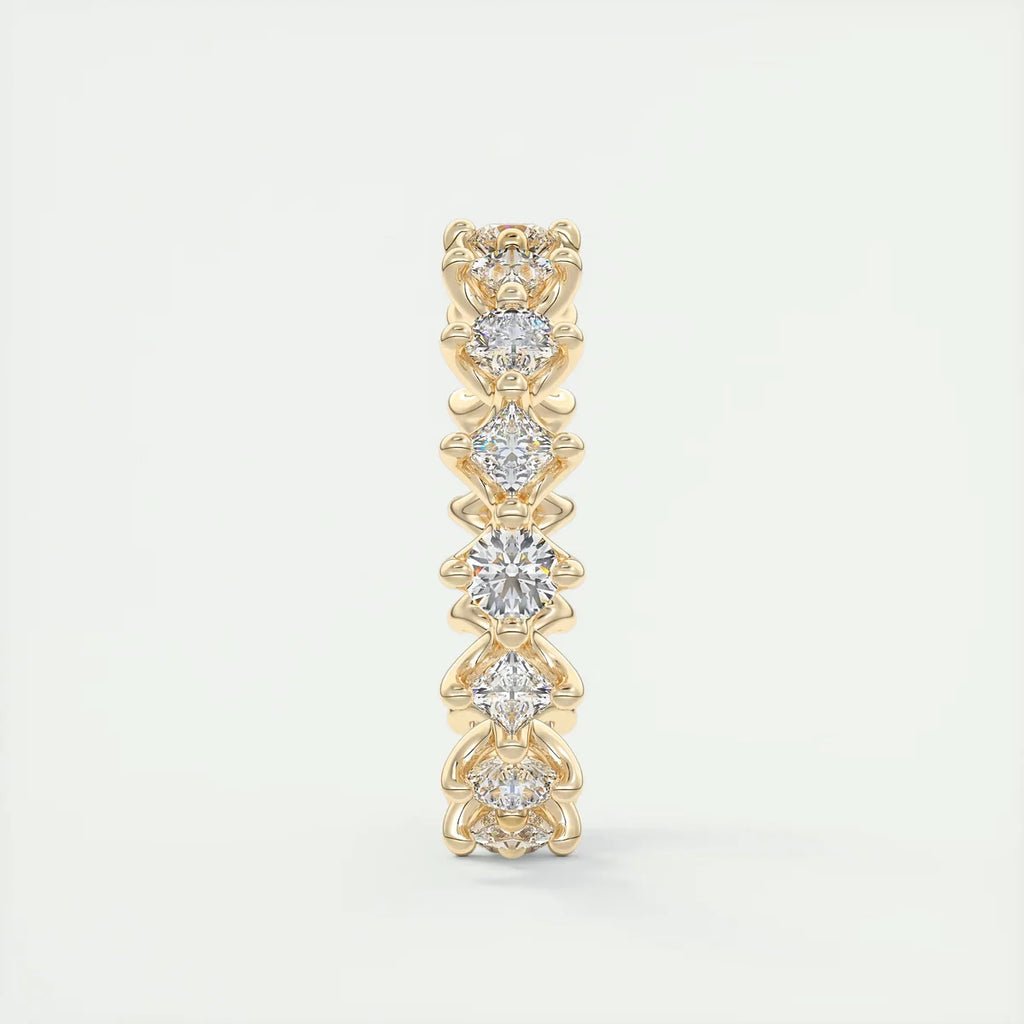 Round & Princess Eternity Band (1.5 TCW)
