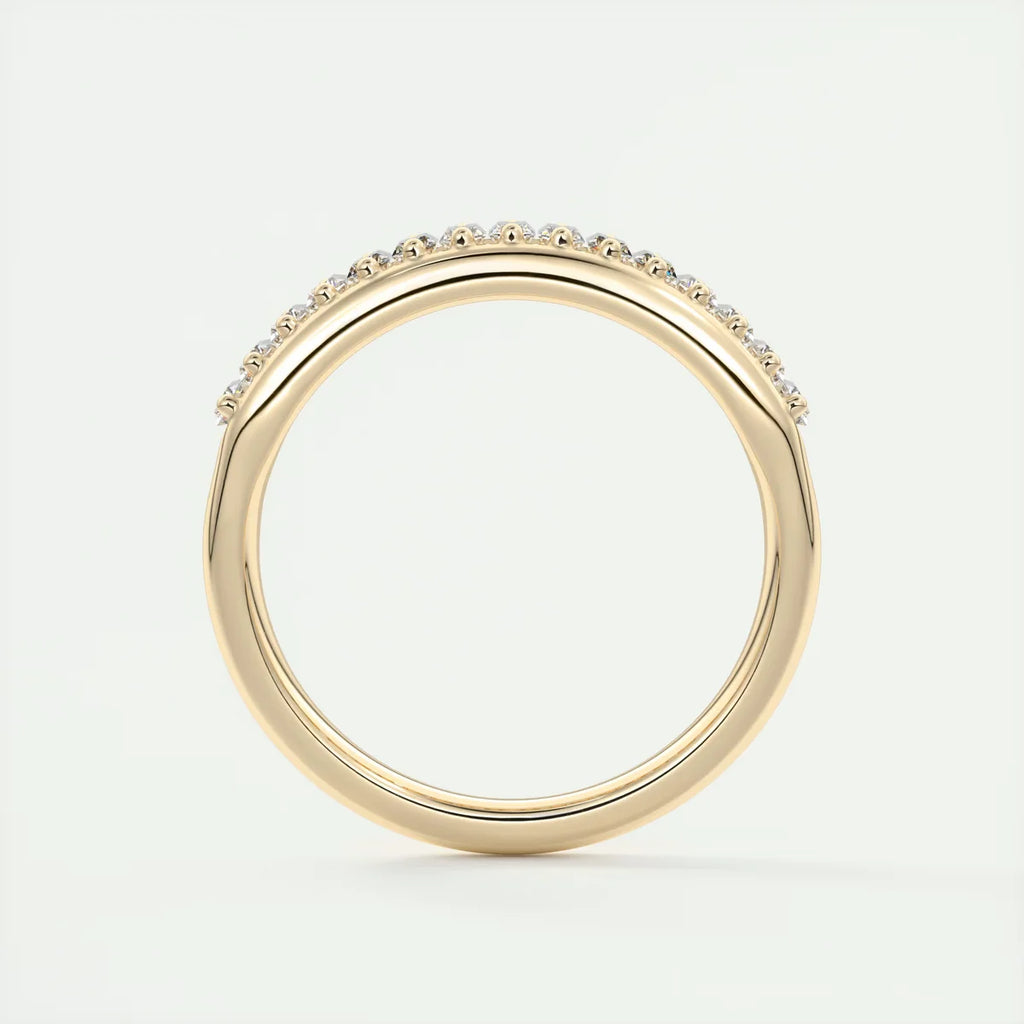 Prong Set Baguette Half Eternity Band (0.75 TCW)