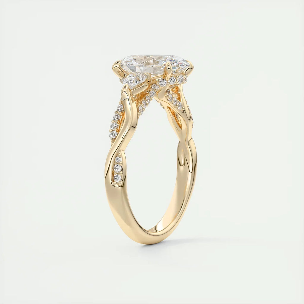 2 Carat Twisted Round Solitaire
