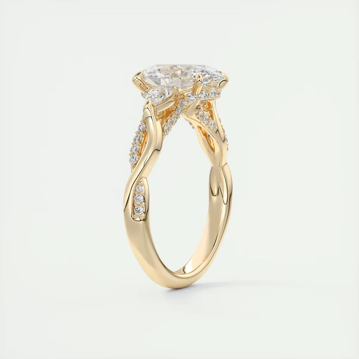 2 Carat Twisted Round Solitaire