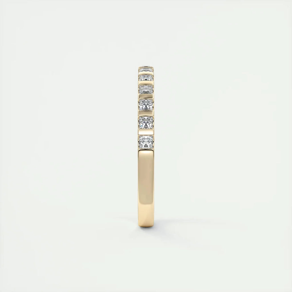 Princess Cut Half Eternity Band (0.50 TCW)