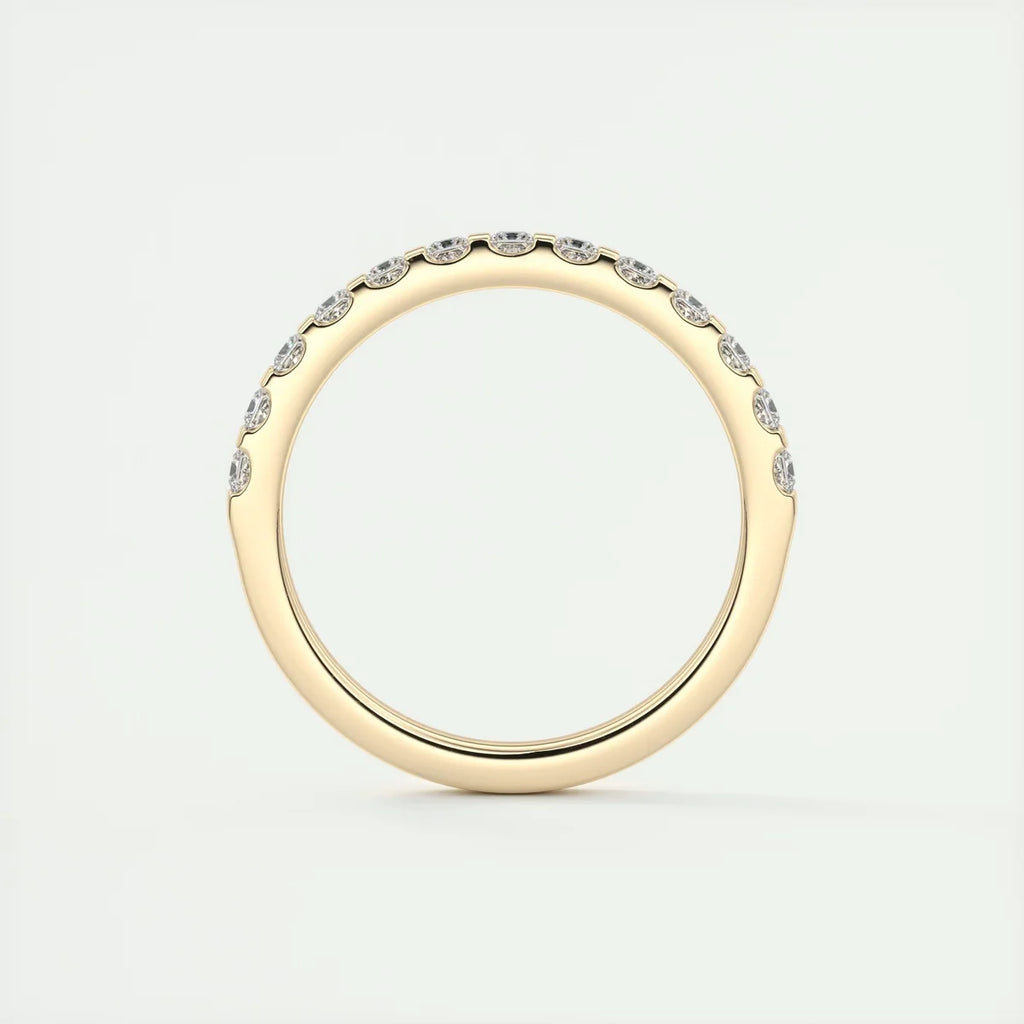 Princess Cut Half Eternity Band (0.50 TCW)