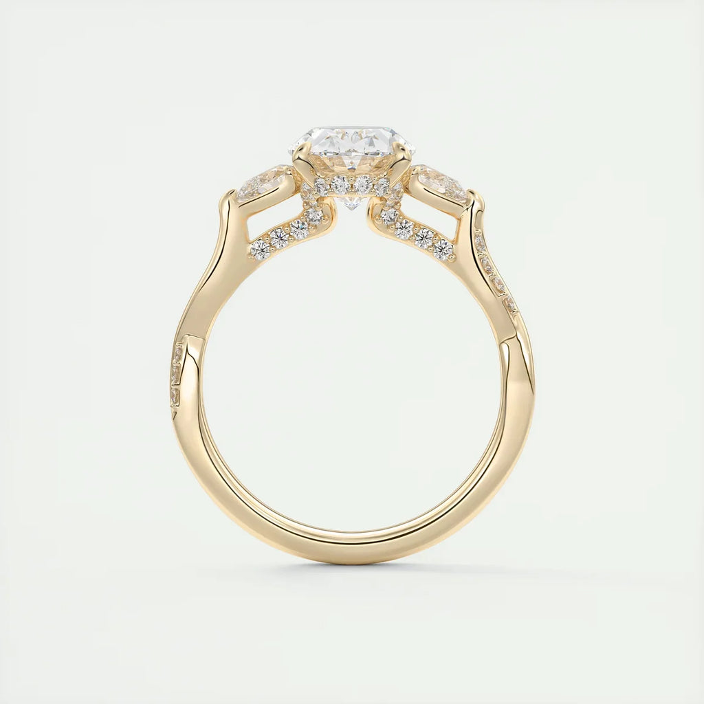 2 Carat Twisted Round Solitaire