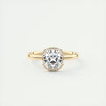 Ultimate 2 Carat Cushion Flush Stacking Half Halo Solitaire