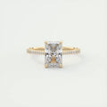 2 Carat Radiant Solitaire Cathedral Setting