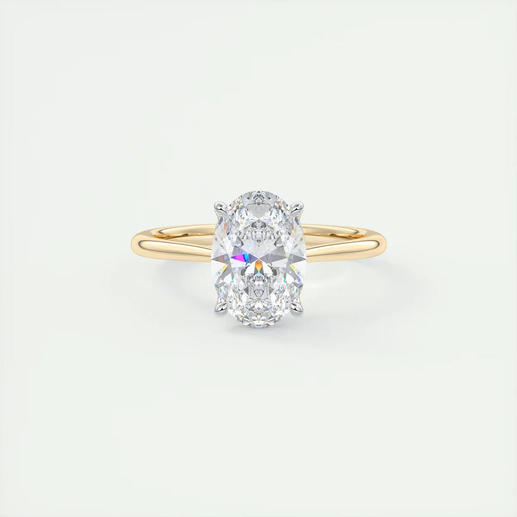 2 Carat Oval The Four Prong Solitaire