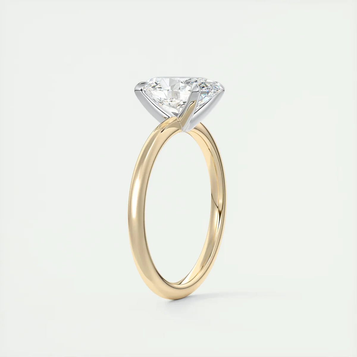 2 Carat Oval The Four Prong Solitaire
