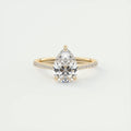 2 Carat Pear Solitaire Cathedral Setting