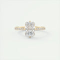 2 Carat Radiant Compass Point Pavé Solitaire