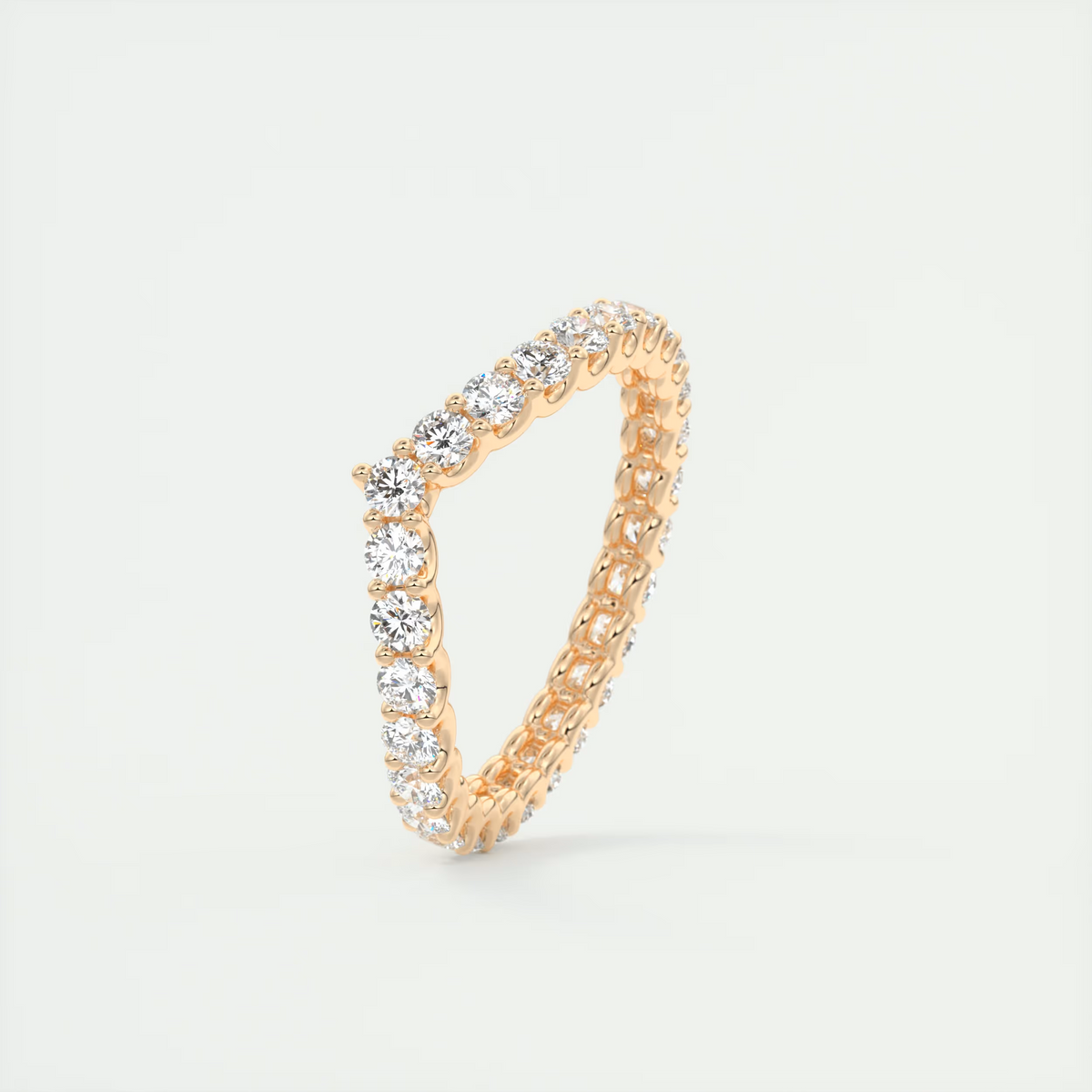 2.2mm Peaked Scallop Eternity Band (1.10 TCW)