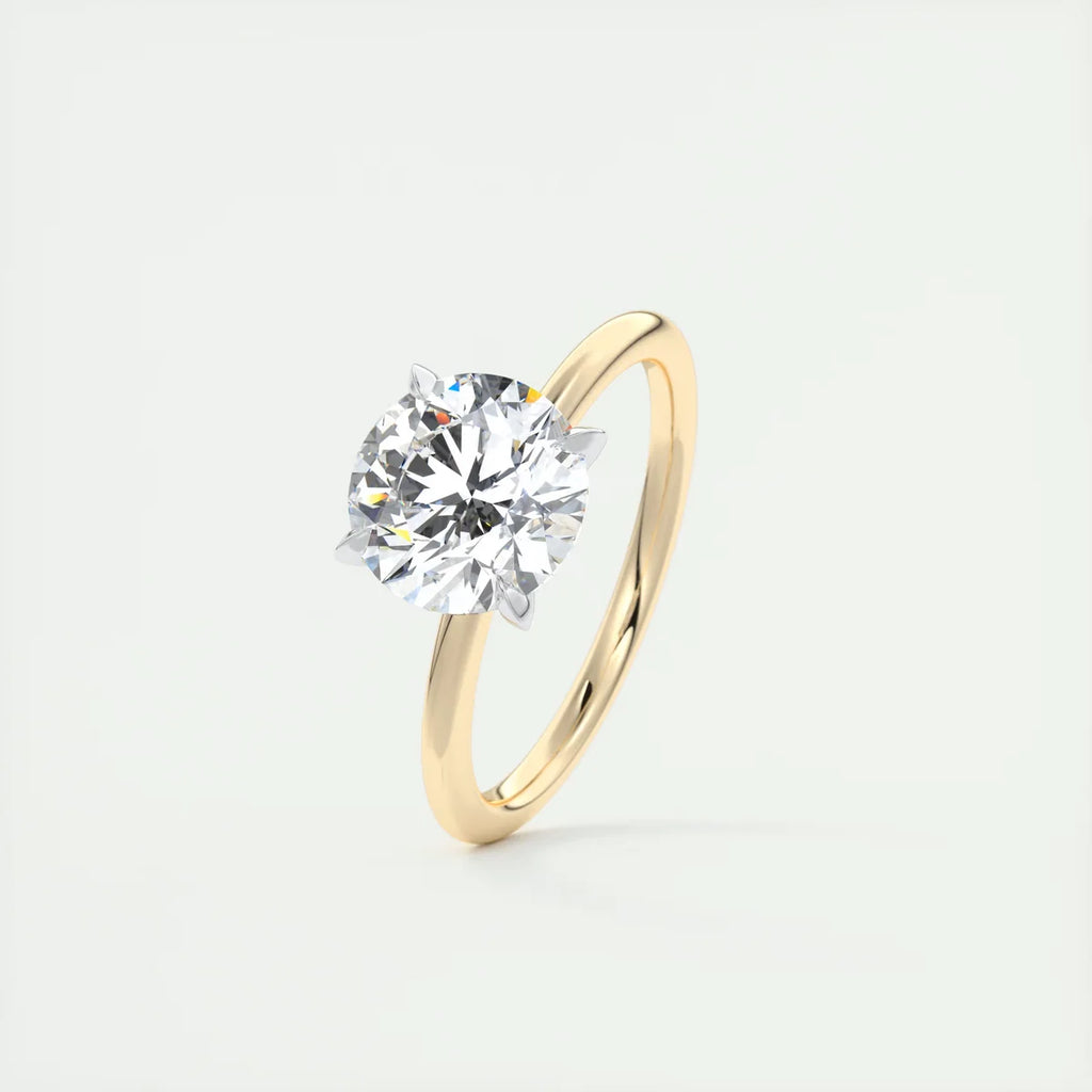 2 Carat Round – The Four Prong Solitaire