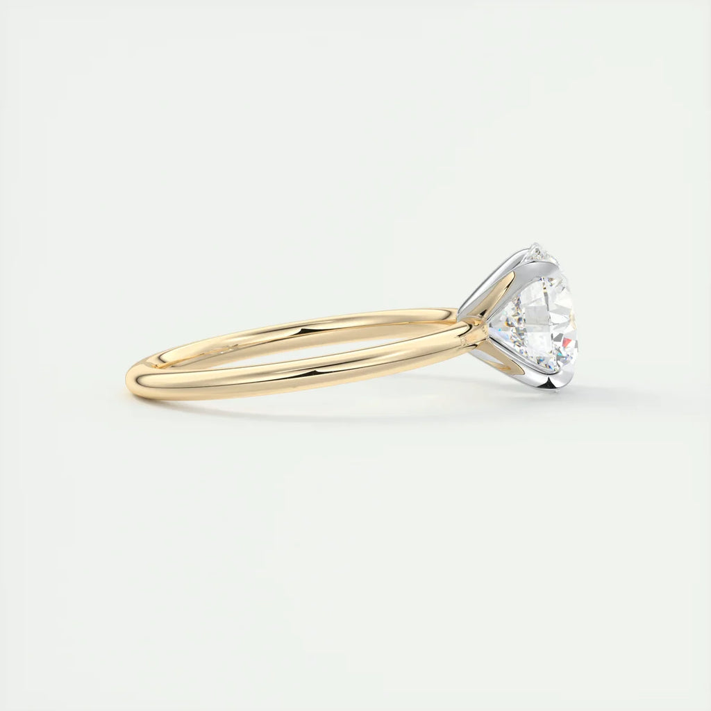 2 Carat Round – The Four Prong Solitaire