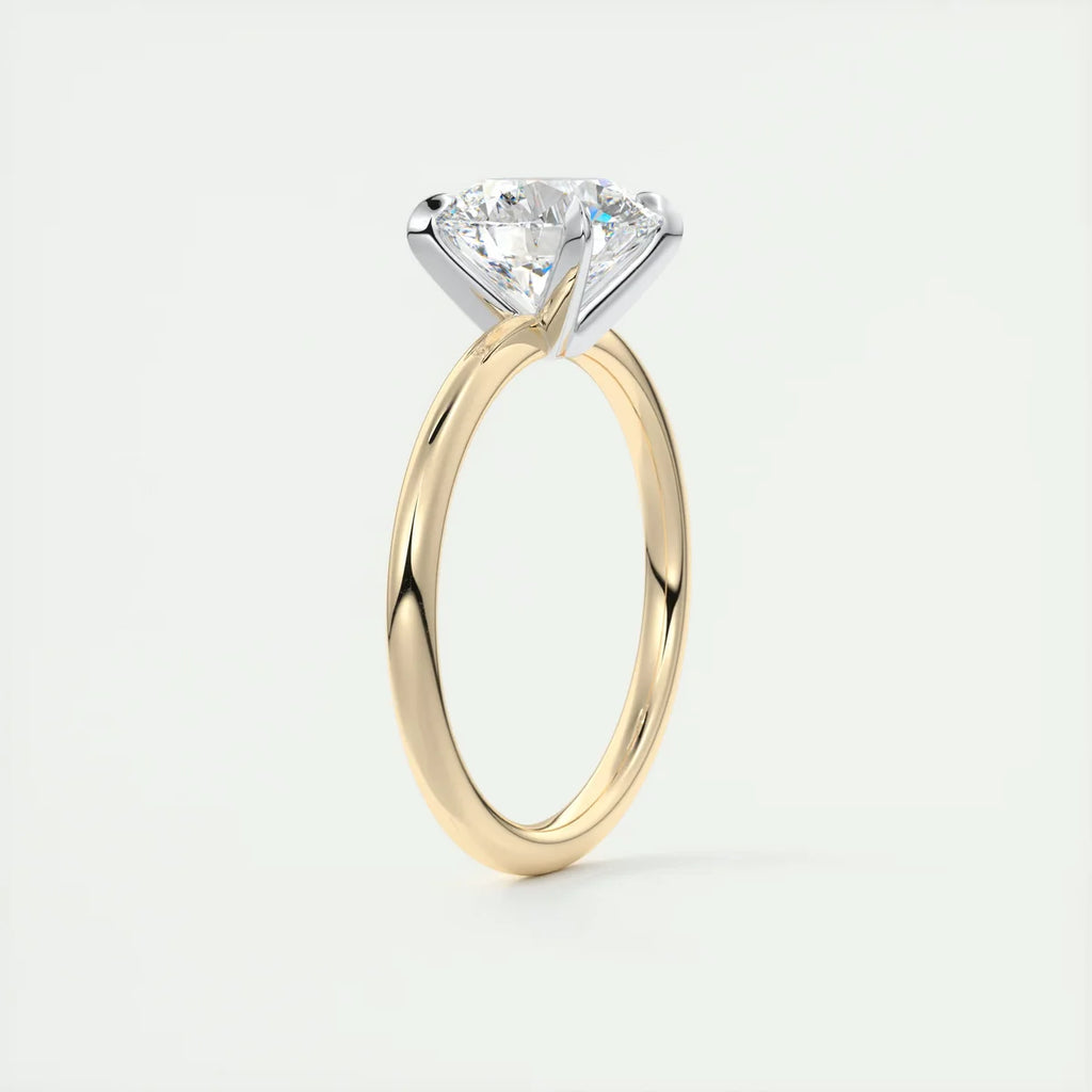 2 Carat Round – The Four Prong Solitaire