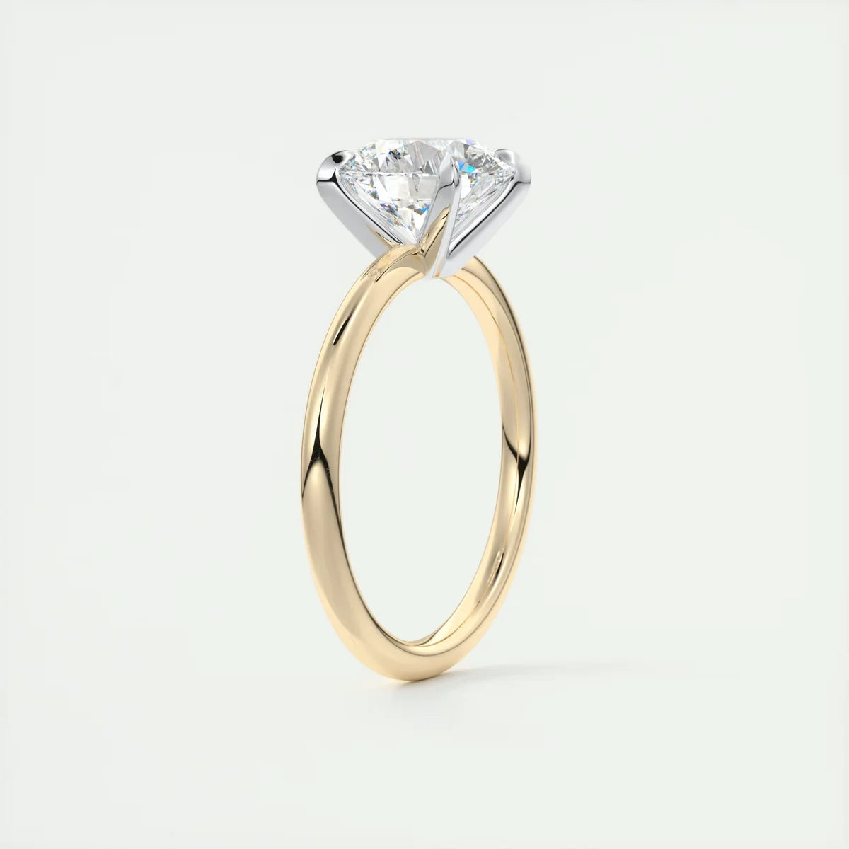 2 Carat Round – The Four Prong Solitaire