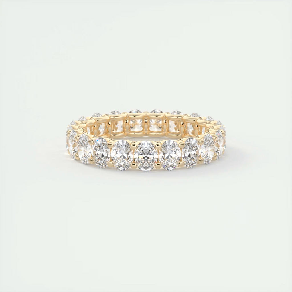 Grace Oval Diamond Eternity Band (3.00 TCW)
