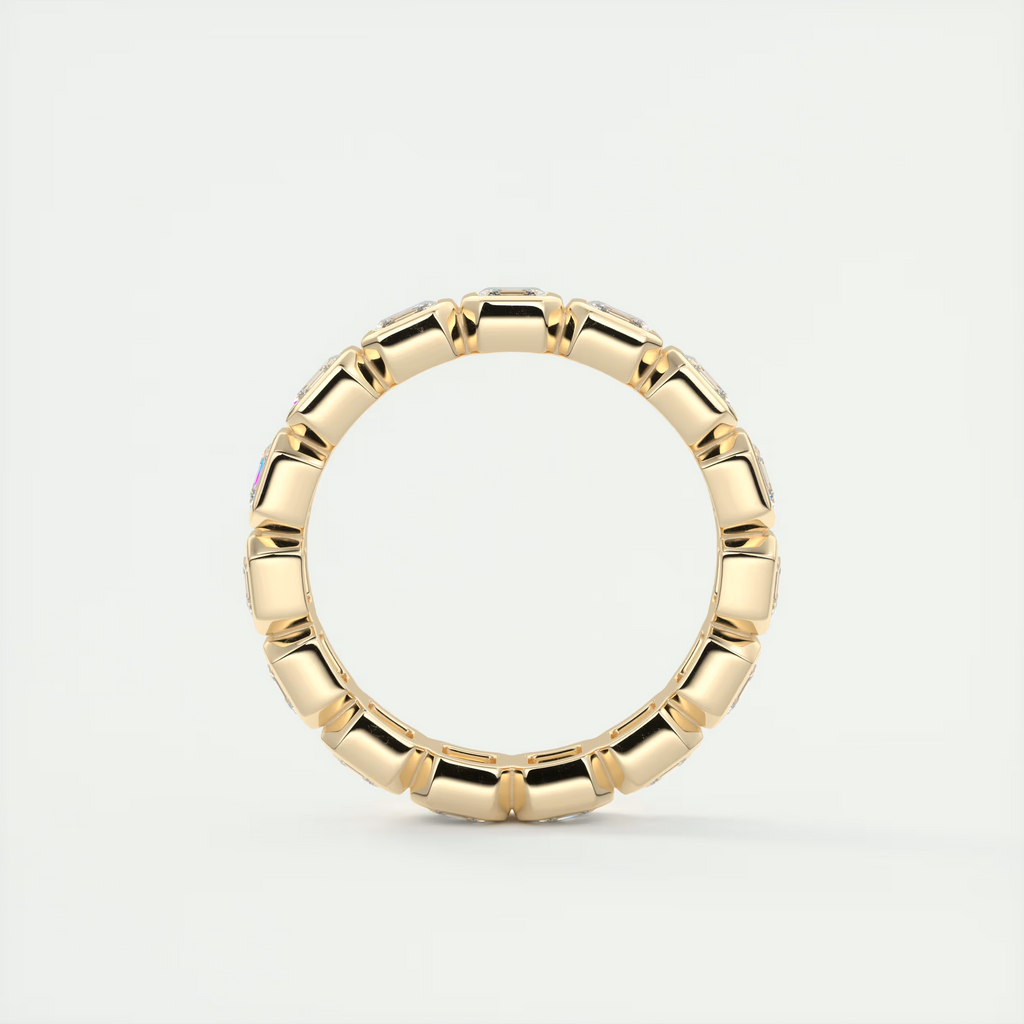 Asscher Bezel Eternity Band (2.25 TCW)