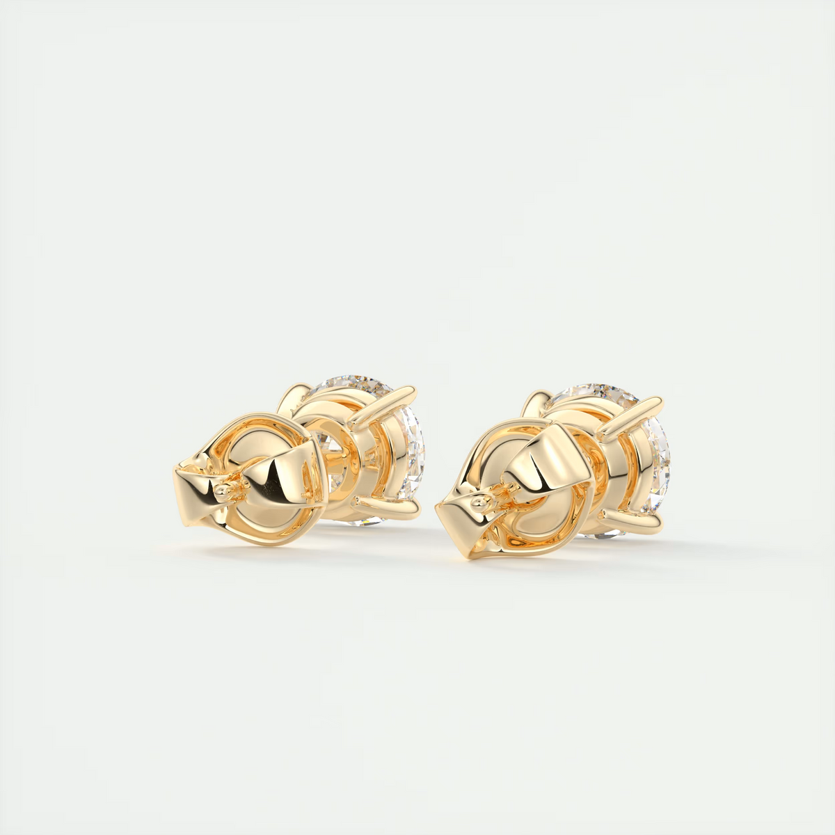 2 ct Round Diamond Studs