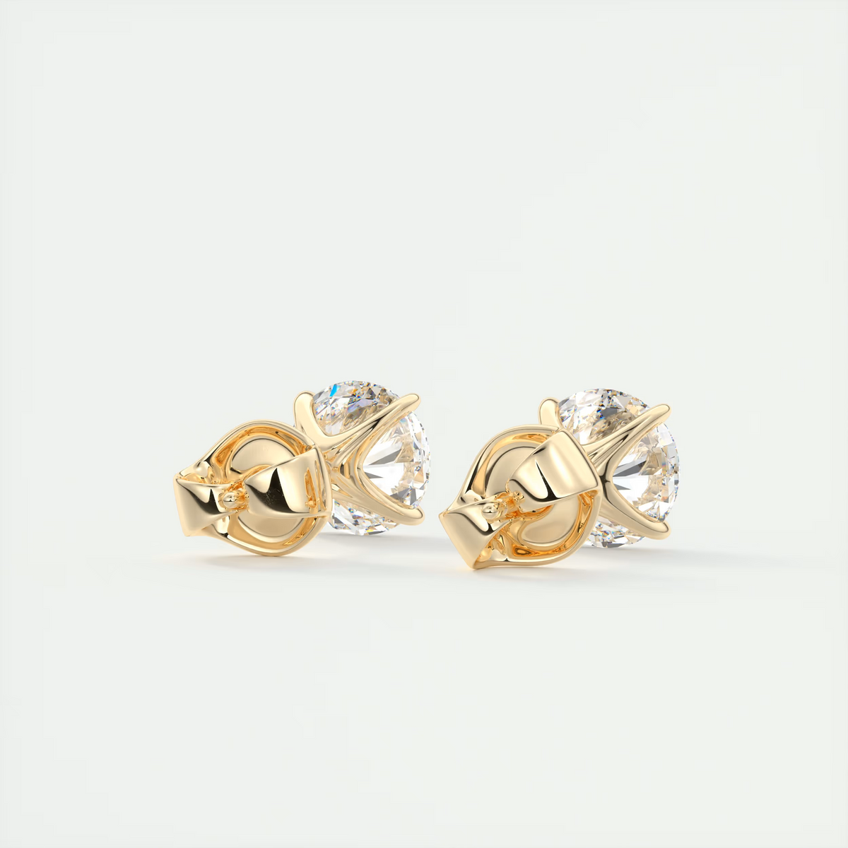 2 ct Round Diamond Studs 2