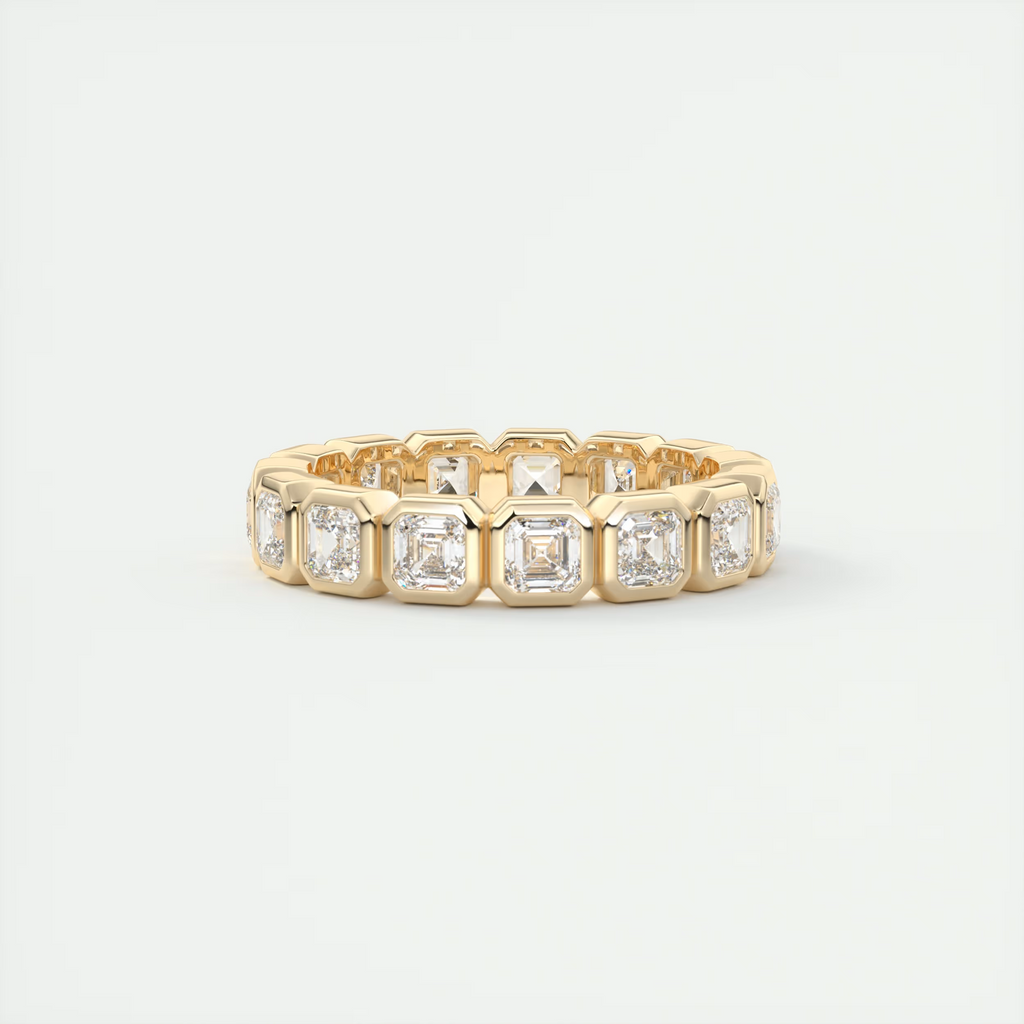 Asscher Bezel Eternity Band (2.25 TCW)