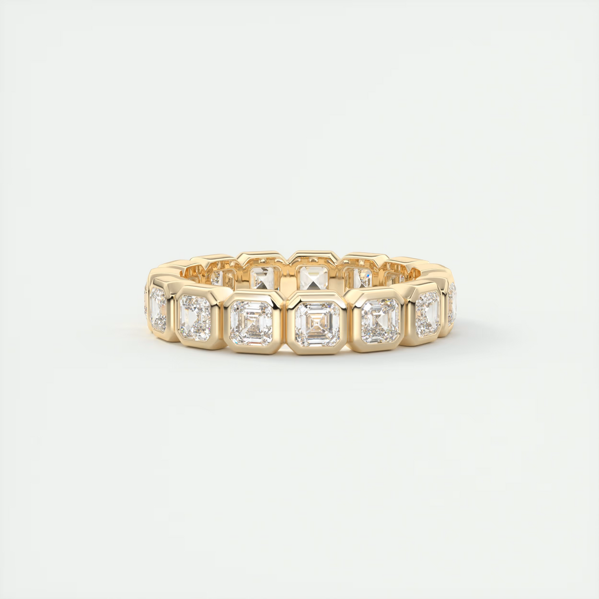 Asscher Bezel Eternity Band (2.25 TCW)