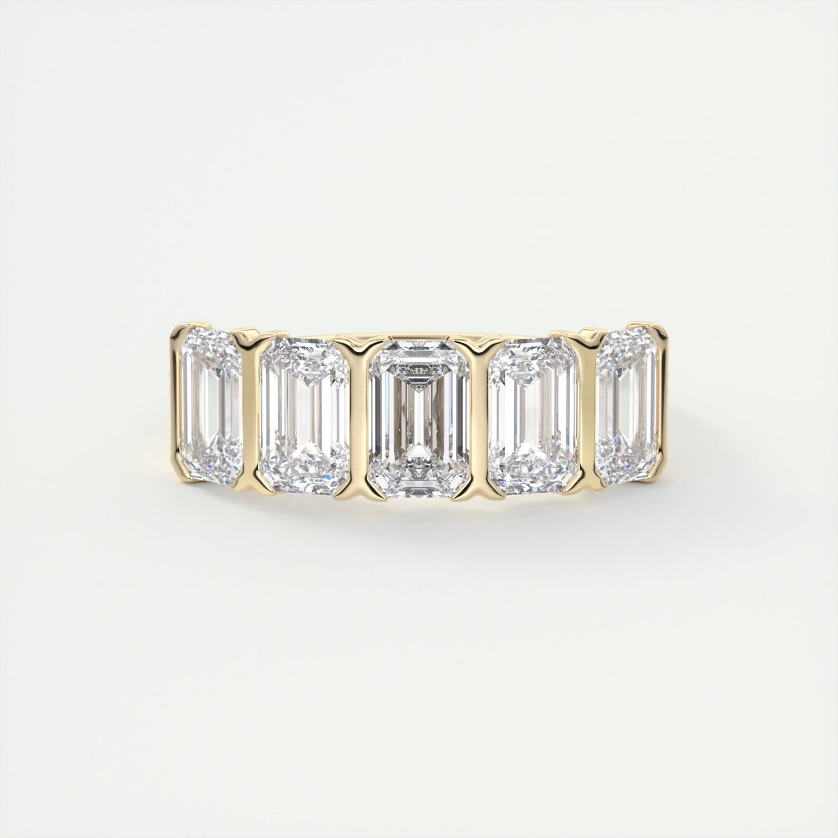 Emerald Five Stone Ring (2.50 TCW)