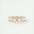 4mm Emerald Half Eternity Band (1.8 TCW)