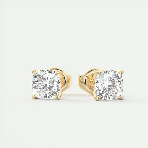 1.5 ct Cushion Diamond Studs