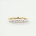 4.4mm Oval Half Eternity Band (1.35 TCW)