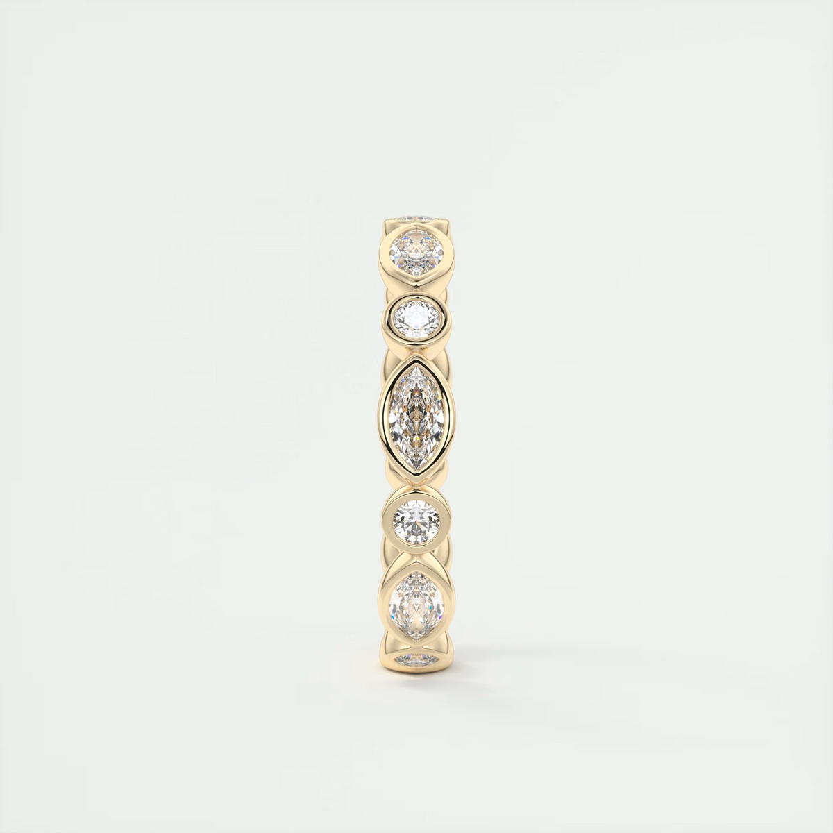 Marquise Bezel Eternity Band (0.75 TCW)