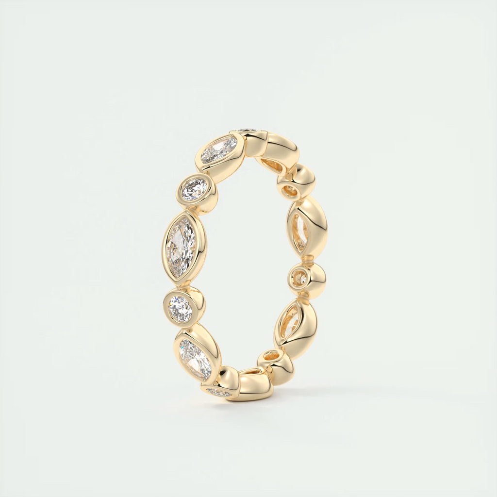 Marquise Bezel Eternity Band (0.75 TCW)