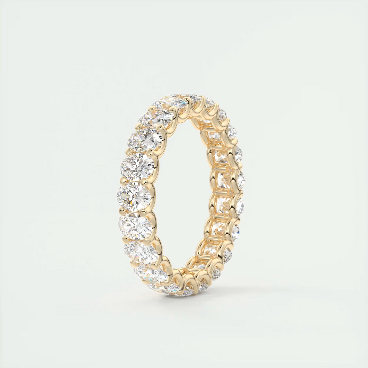 Grace Oval Diamond Eternity Band (3.00 TCW)