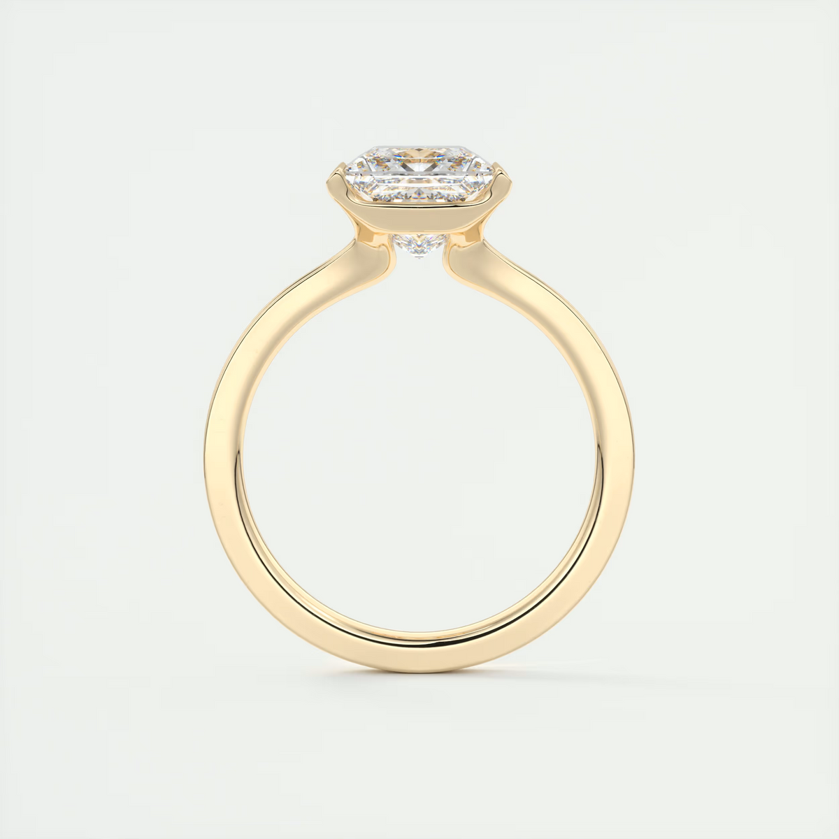 Geometry 2 Carat Princess Cut Diamond Ring