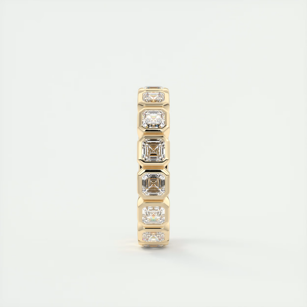 Asscher Bezel Eternity Band (2.25 TCW)