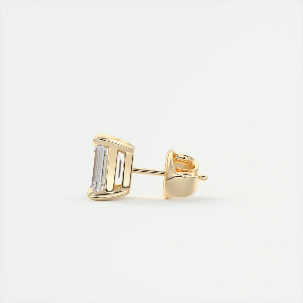 2 ct Emerald Diamond Studs