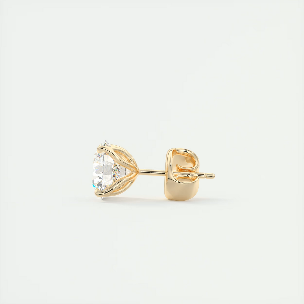 2 ct Round Diamond Studs